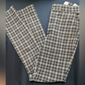 Plaid Brown Comfortable Pants